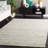 Vasyl Ebony Hand Tufted Wool Cotton Abstract Rug in Green/Ivory-1624815602