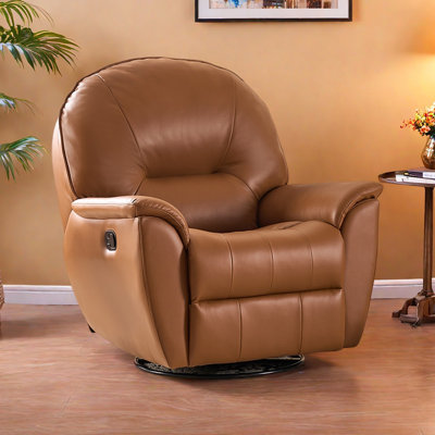Multi-Functional Faux Leather Single Recliner