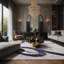 Tapis gris soyeux et moelleux-100861282