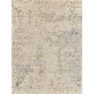 Tapis beige tissé à la main SAMPLE-Overture