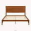 Lit plateforme en bambou de style moderne du milieu du siècle, format queen, 30 cm (12 po), sommier à lattes et support en métal, aucun sommier tapissier requis, assemblage facile-1502650743
