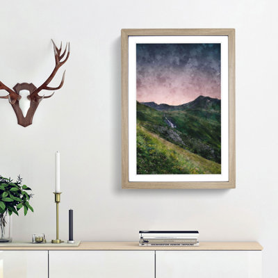 High Alpine Road in Austria - Picture Frame Painting Print