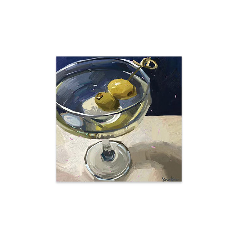 «Dirty Martini» par Teddi Parker - impression non encadrée, H 24 po x l 24 po x P 0,25 po