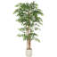 180 cm H Faux Ficus Tree Plant in Cement Freestanding  Planter