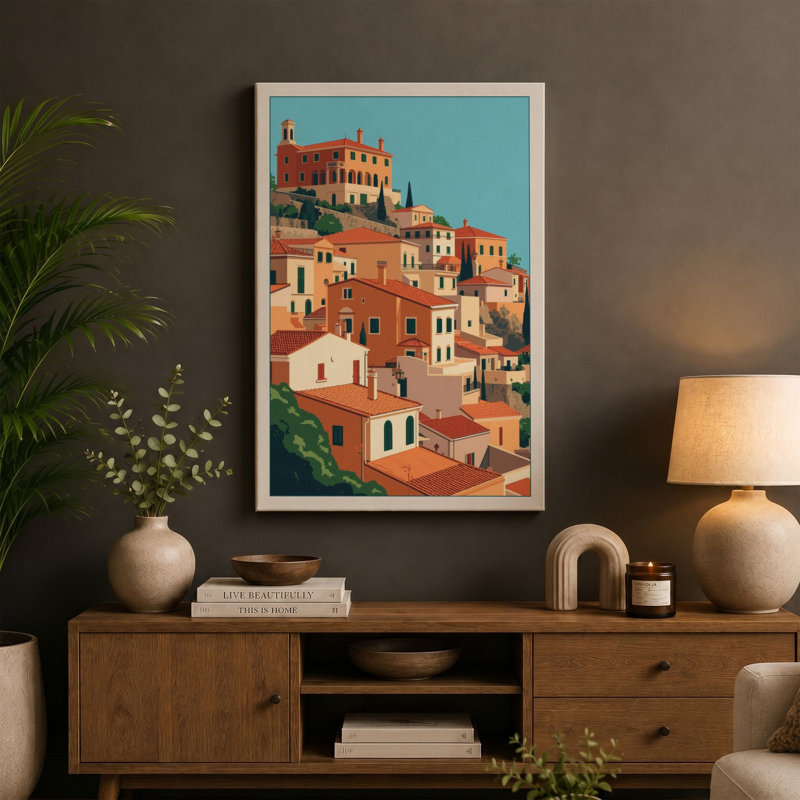 Print, 18x12 - 45.7 x 30.5 cm, Terracotta Border
