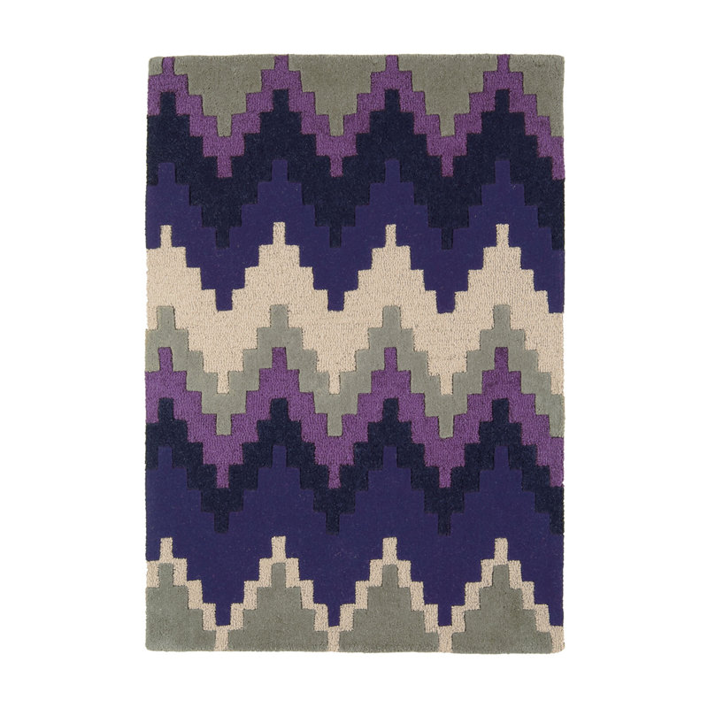 Hargrove Chevron Wool Hand Woven Area Rug, Rectangle 120 x 170cm