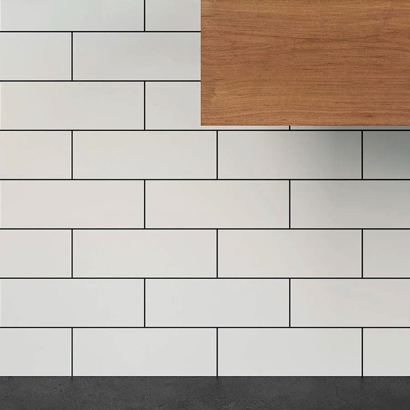 Metro 4 In. X 12 In. Ceramic Subway Wall Tile (10.4 Sq Ft/Case) - 34 Pack, Matte White