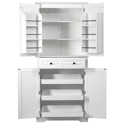 Grande armoire de rangement avec organisateurs coulissants pour la salle à manger