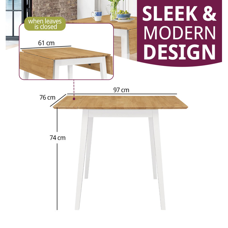 Ahwahnee Extendable Solid Wood Dining Table, White