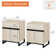 Aadam 2 Piece Modern End Table With 1 Drawer & 1 Storage Cabinet