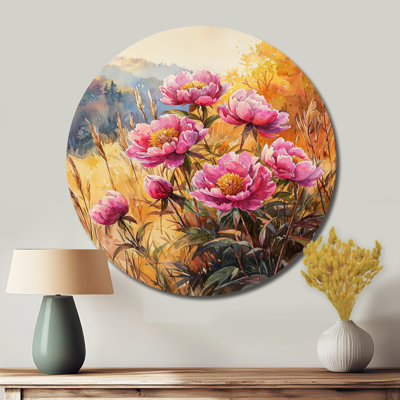 Provenzano - Reproduction murale traditionnelle en métal rose
