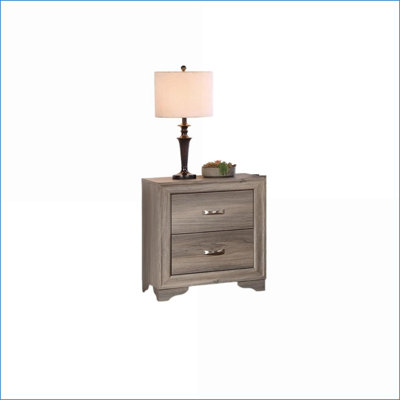 Table de chevet moderne à 2 tiroirs pour le rangement dans la chambre à coucher