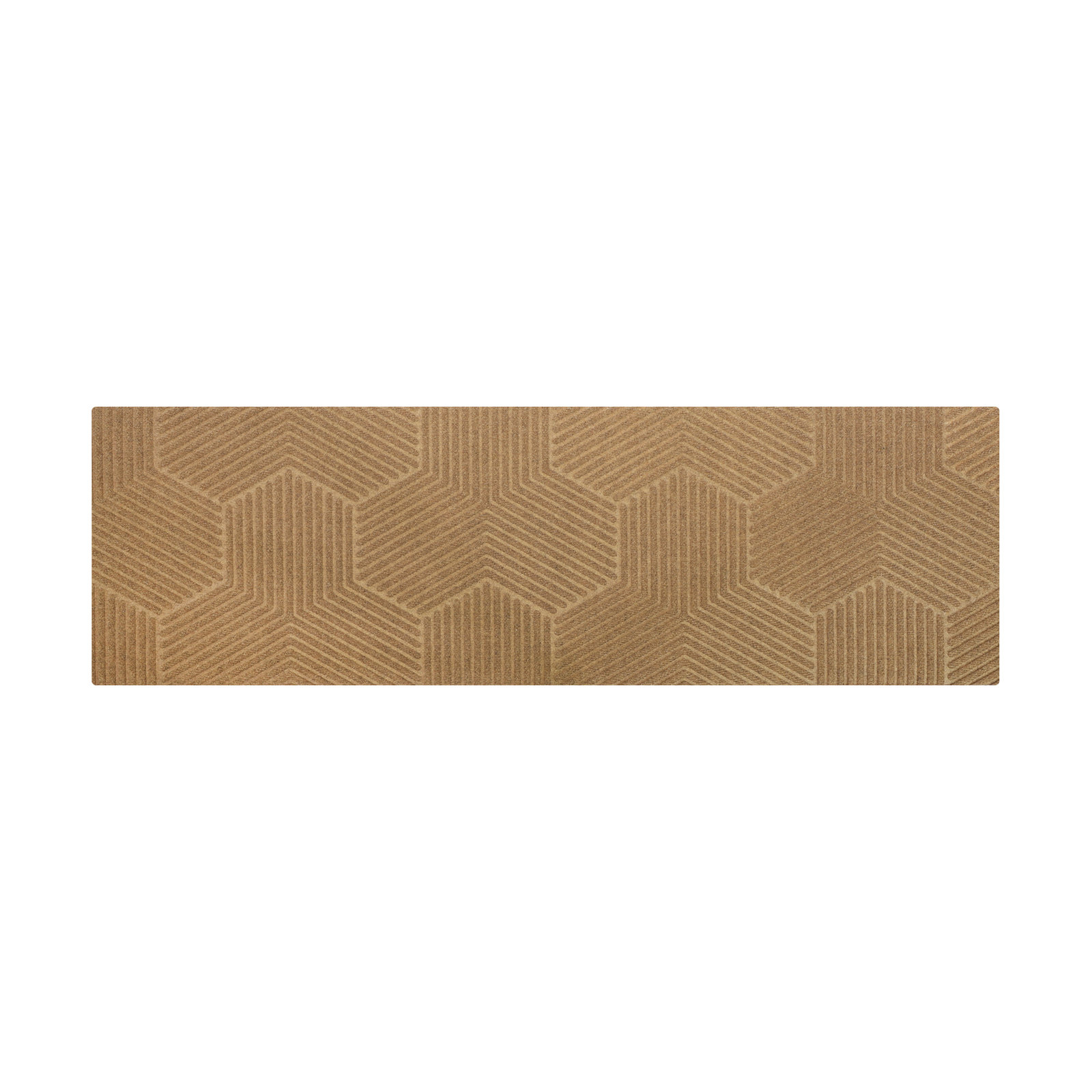 WaterHog Luxe Zephyr Non-Slip Doormat, 21.5" W x 70" L, Wheat 