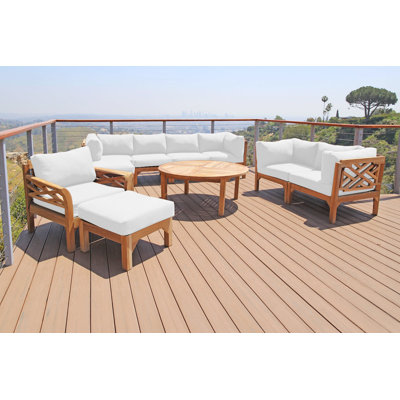 Monterey Teak Outdoor Seating Group with Cushions