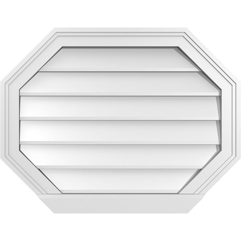 Évent horizontal gondole allongé en surface octogonal Signature, H 20 po x l 26 po x P 2 po