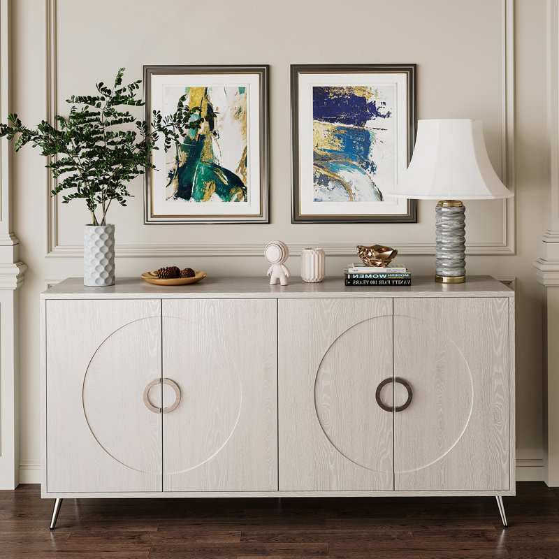Armoire de rangement Buffet Modern, Champagne
