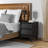 Set of 2 Nightstands – Vintage-Style Bevel Design – Made of MDF, Mid-Century Modern Nightstand for Bedroom-992021481