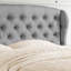 Lit tapissier en tissu, base de lit à hauteur réglable capitonnée-293809458-293809868