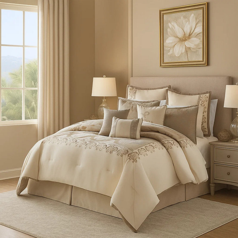  Comforter Set, King Comforter +9 Additional Pieces
