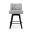 Tabouret de comptoir pivotant de 25,98 po Bianny-509784036