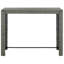 Adhithya Rectangular Metal Outdoor Bar Table , cm W 60.5cm cm D-143519569-143519566