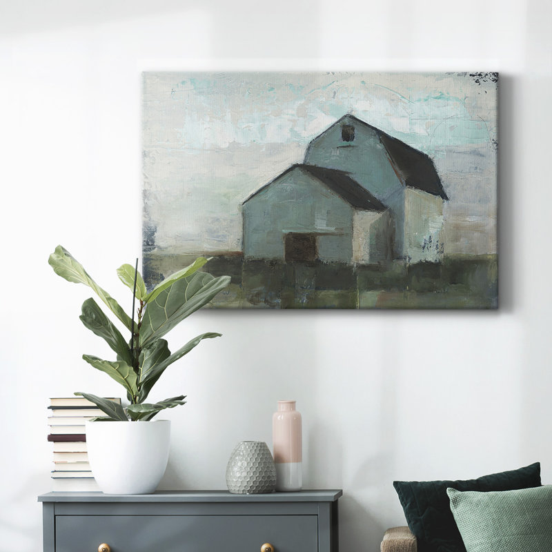 Barn at Sunset I-Gallery, toile tendue, H 12 po x l 18 po