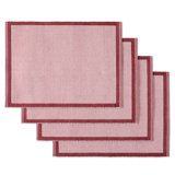 kate spade new york Garden Party 4-Pack Set Placemat Set, Pink/Rose Pink, 14x19