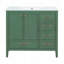 Meuble-lavabo 36 po avec lavabo, portes à fermeture douce, 4 tiroirs, structure en bois massif et une boîte pour une installation facile-129187307