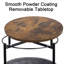Serik Iron Tray Top End Table-73861049