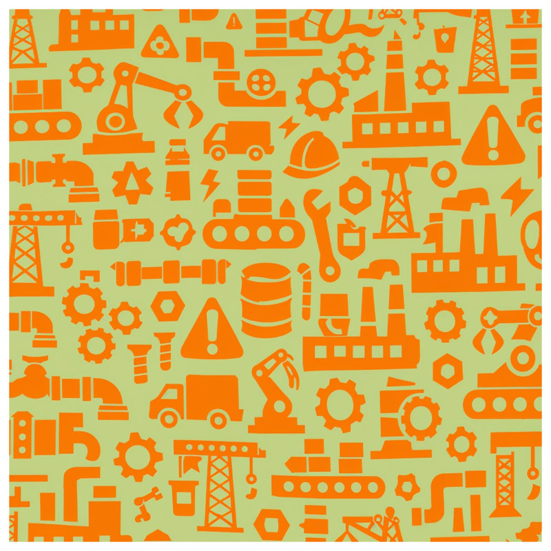 Industrial Machinery Pattern Shower Curtains Extra Long, 70in W x 93in H