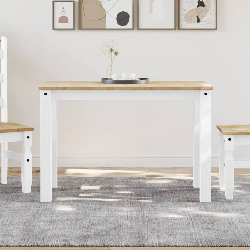 Table de salle à manger vidaXL, L 60 cm x L 112 cm, Brun