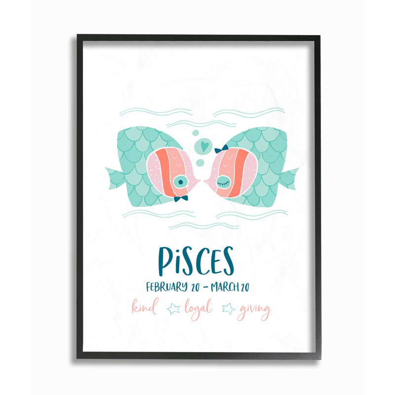 Toile amusante poissons, art sur toile Seawright, H 11 po x l 14 po x P 1,5 po, Giclée encadrée noir minuit