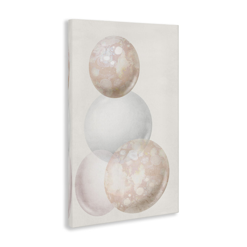 Toile «Subtle Orbs Shapes» par Anne Bailey, H 45 po x l 30 po