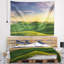 Tapisserie tuscany à roulement rural vert landscape-28509880