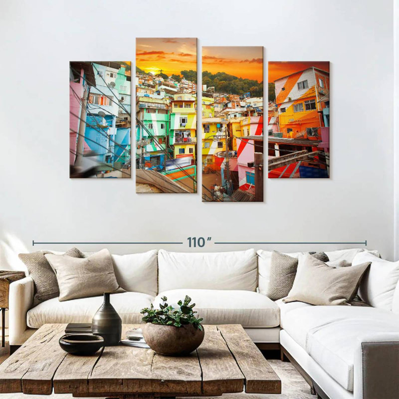 Nicci Rio De Janeiro Favela, 54" H x 84" W