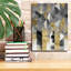  «Gilt Reflections 1» par Chariklia Zarris, art mural sur toile, 12 po x 16 po