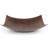 18" Rectangle Modern Slope Hammered Copper Sink