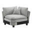 Fauteuil d'angle rembourré en forme de V avec coussins de 35 po-2020869298