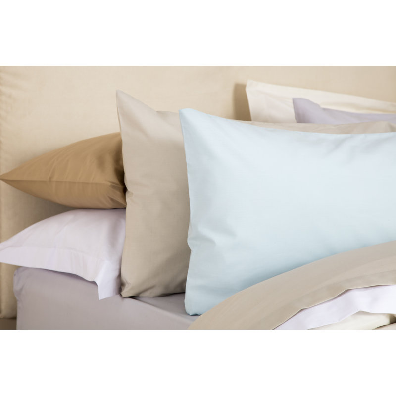 200 TC 50/50 Percale Polycotton Cotton Blend Housewife Pillow Case, Ivory