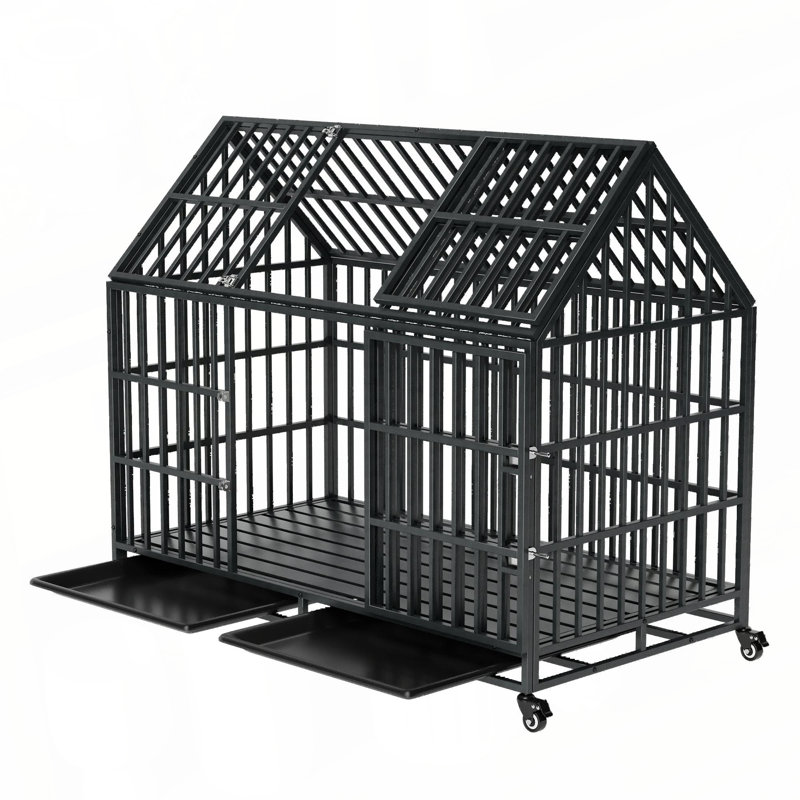 Cage pour chien robuste 52 po avec toit