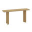 Console avec placage de pin et pieds géométriques, table élégante-1451417857