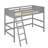 Solid Wood Loft Bed with Ladder, Sturdy and Practical Solution for Efficient Use of Space-383954058