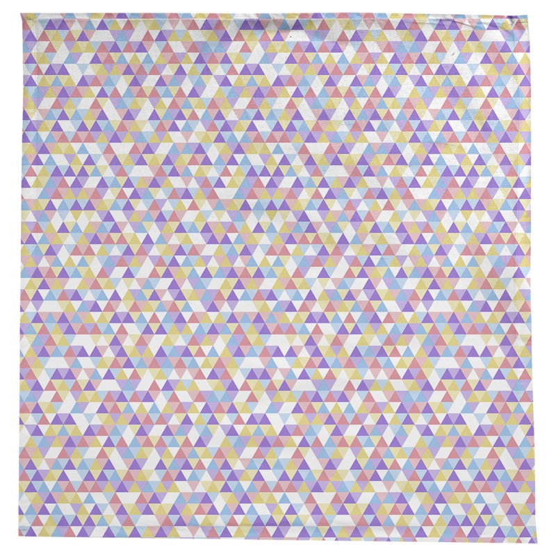 Avicia Triangle Pattern Tablecloth, Purple/Yellow