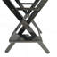 Fauteuil de réalisateur Casual Home, structure noire / toile noire, convient aux adultes, style pliable, 2 pièces / ensemble Populus
