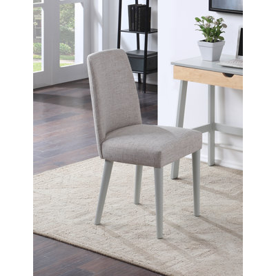 Chaise d'appoint, l 18,5 po x P 23,25 po x H 37 po, 1 pièce, gris, fabrication de blocs de coin