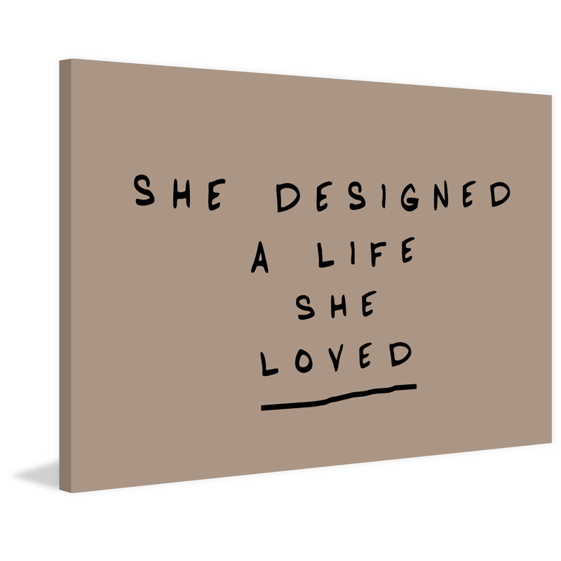 'A Life She Loved' Print on Wrapped Canvas, 40" H x 60" W x 1.5" D