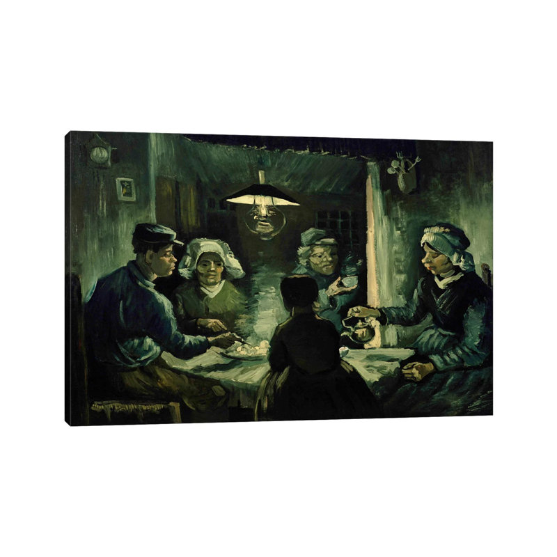 Second Study For The Potato Eaters by Vincent Van Gogh - Wrapped Canvas Gallery-Wrapped Canvas Giclée