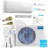 9,000 BTU Ductless Mini Split Air Conditioner with Heater, Remote and WiFi Control