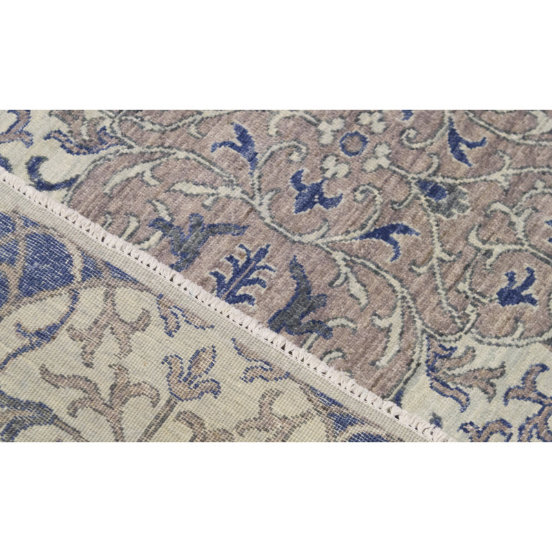 Wool Damask Area Rug