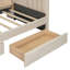 Lit de jour simple tapissier avec tiroirs, tablettes, armoires rabattables et table d'appoint-118022241